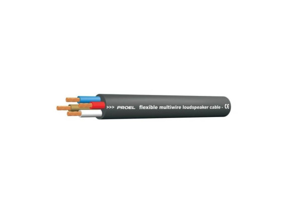 Proel Cabo Coluna Twisted Pair Utra Flexível 4x2.5mm 60shore Proel Cabo Coluna Twisted Pair Utra Flexível 4x2.5mm 60shore